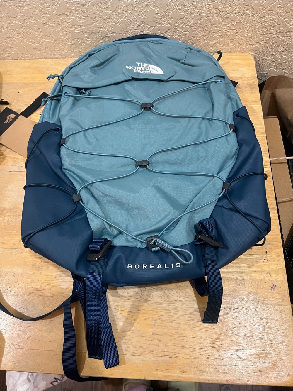 The North Face Borealis Backpack in Teal and Navy